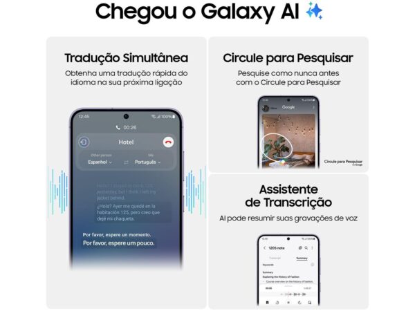 Smartphone Samsung Galaxy S24 6,2" Galaxy AI 256GB Preto 5G 8GB RAM Câm. Tripla 50MP + Selfie 12MP Bateria 4000mAh Dual Chip - Image 6